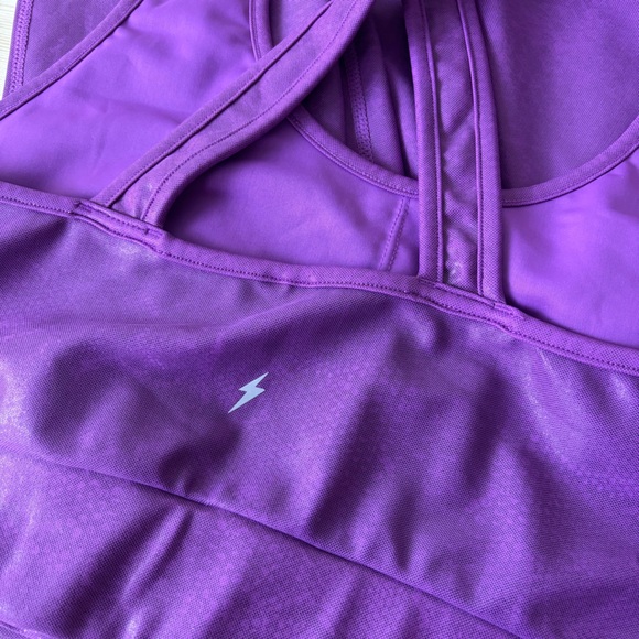 Electric Yoga Large Python Magenta Activewear Sports Bra & Leggings Set Outfit - Picture 3 of 12